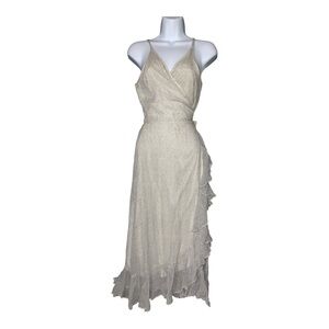All Saints Cream Asymmetrical Dress Size 6